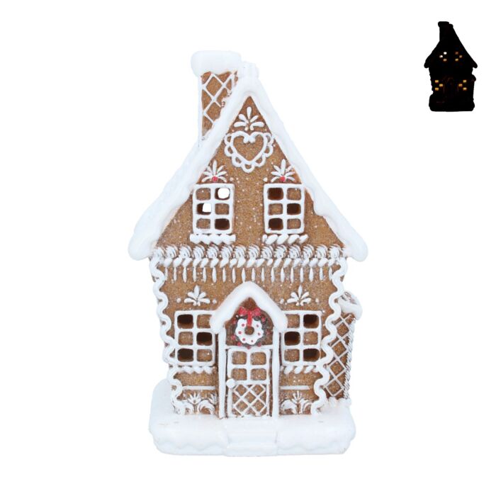 Gisela Graham White Iced LED Gingerbread House